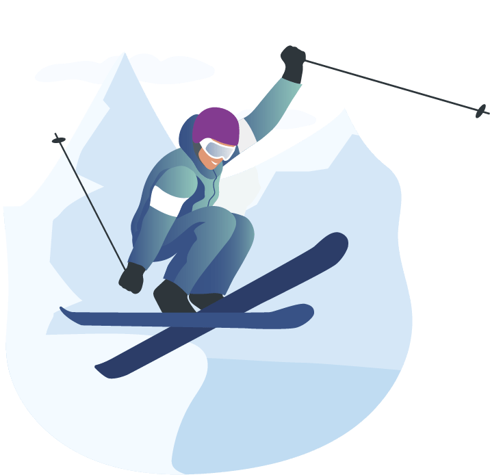 Skeetawk graphic ski